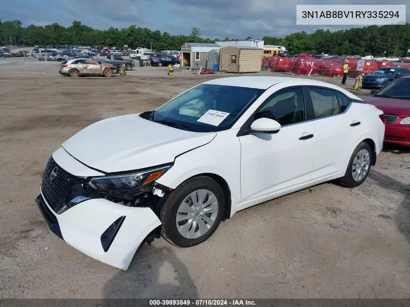 2024 Nissan Sentra S Xtronic Cvt VIN: 3N1AB8BV1RY335294 Lot: 39893849