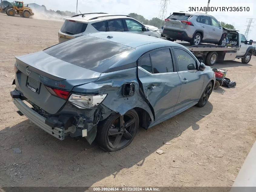 2024 Nissan Sentra Sr Xtronic Cvt VIN: 3N1AB8DV1RY336510 Lot: 39924634