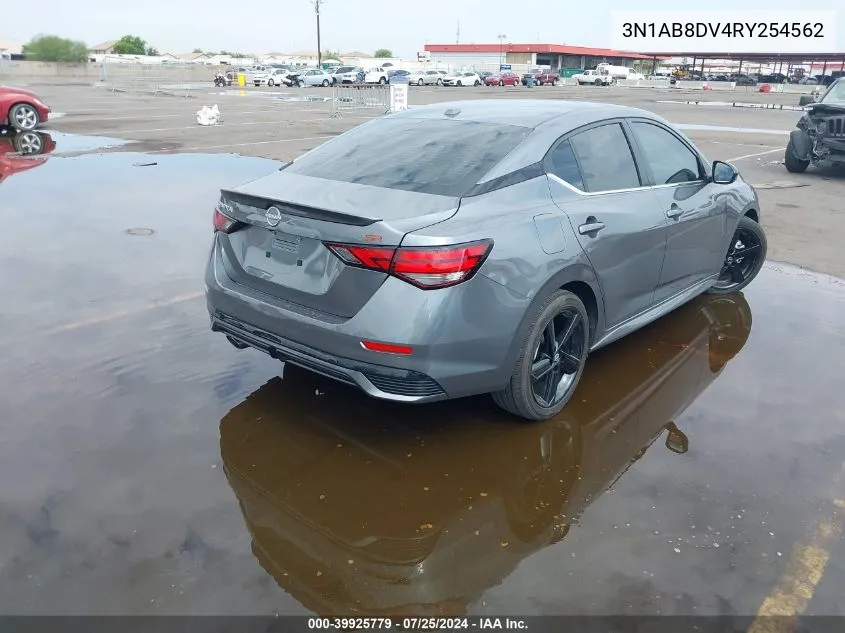 2024 Nissan Sentra Sr Xtronic Cvt VIN: 3N1AB8DV4RY254562 Lot: 39925779