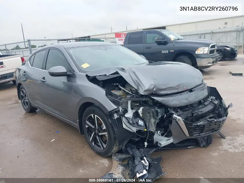 3N1AB8CV2RY260796 2024 Nissan Sentra Sv Xtronic Cvt