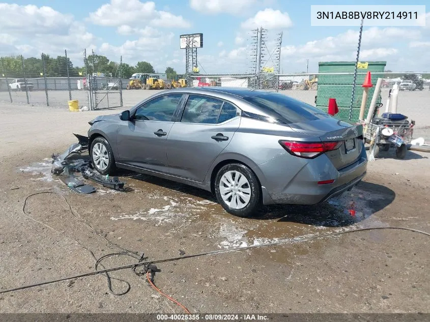 3N1AB8BV8RY214911 2024 Nissan Sentra S Xtronic Cvt