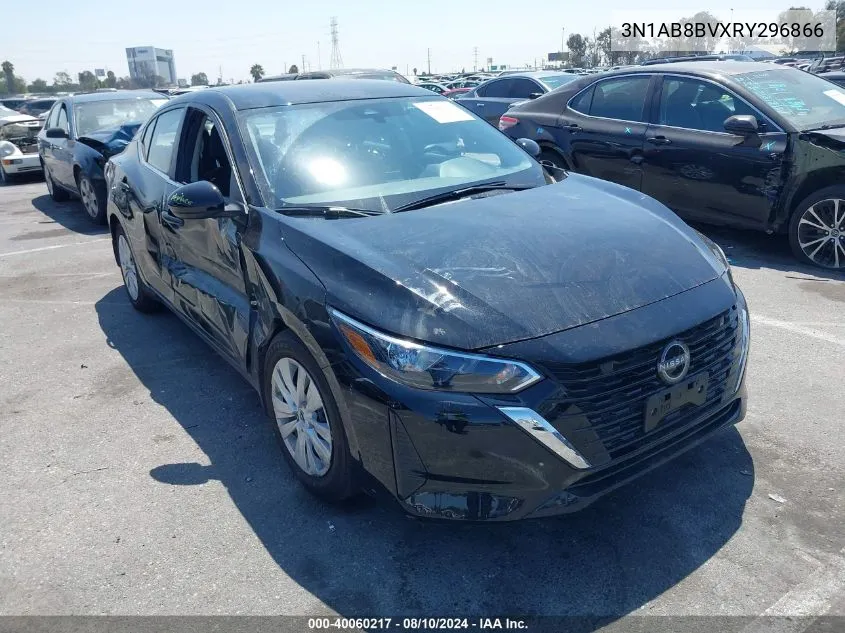 2024 Nissan Sentra S Xtronic Cvt VIN: 3N1AB8BVXRY296866 Lot: 40060217