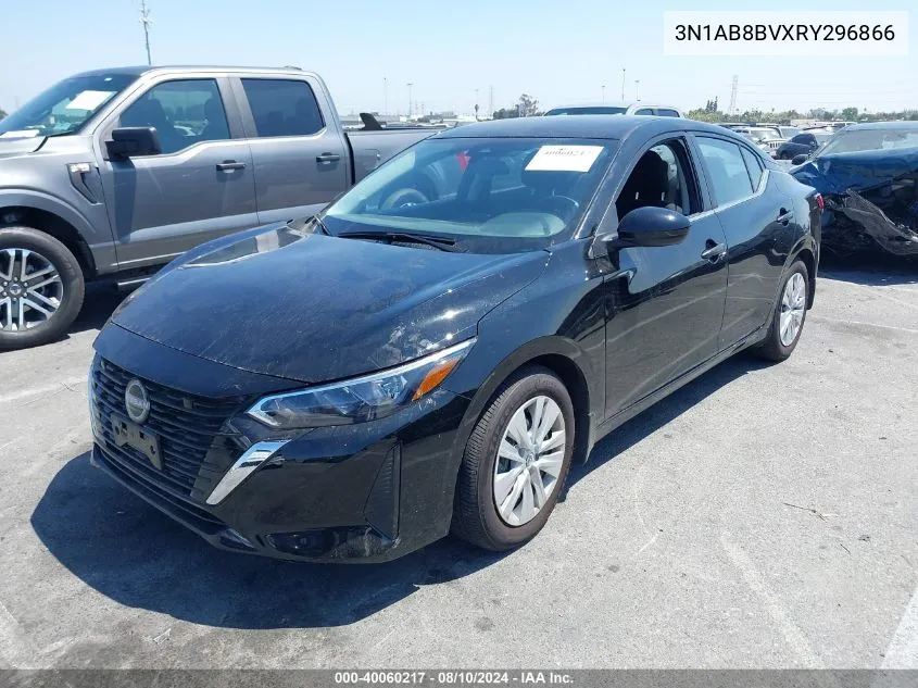 2024 Nissan Sentra S Xtronic Cvt VIN: 3N1AB8BVXRY296866 Lot: 40060217