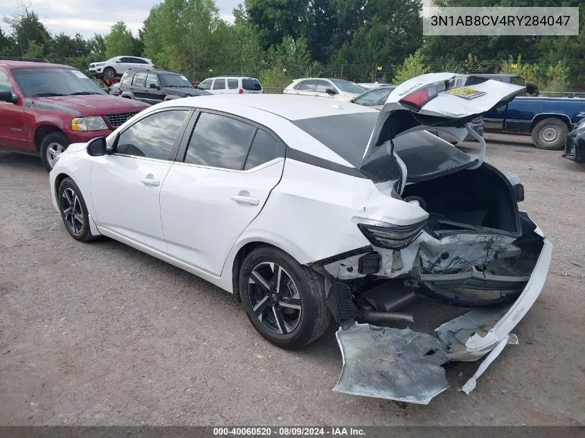 2024 Nissan Sentra Sv Xtronic Cvt VIN: 3N1AB8CV4RY284047 Lot: 40060520