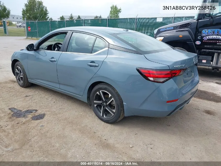 2024 Nissan Sentra Sv Xtronic Cvt VIN: 3N1AB8CV3RY258426 Lot: 40119314