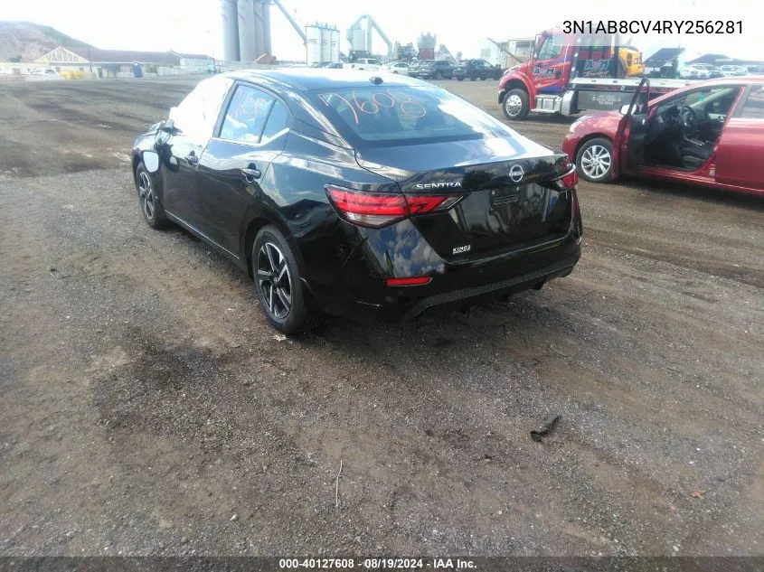 2024 Nissan Sentra Sv Xtronic Cvt VIN: 3N1AB8CV4RY256281 Lot: 40127608