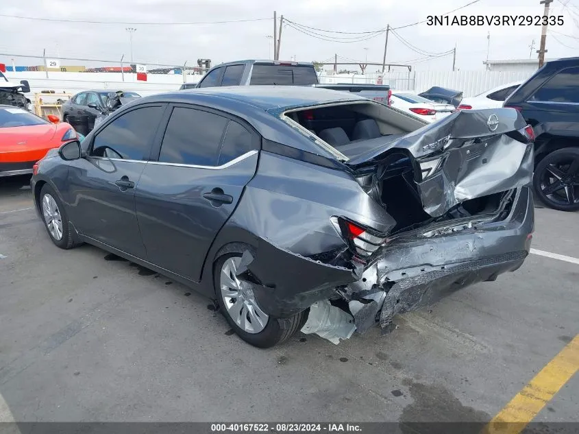 2024 Nissan Sentra S VIN: 3N1AB8BV3RY292335 Lot: 40167522