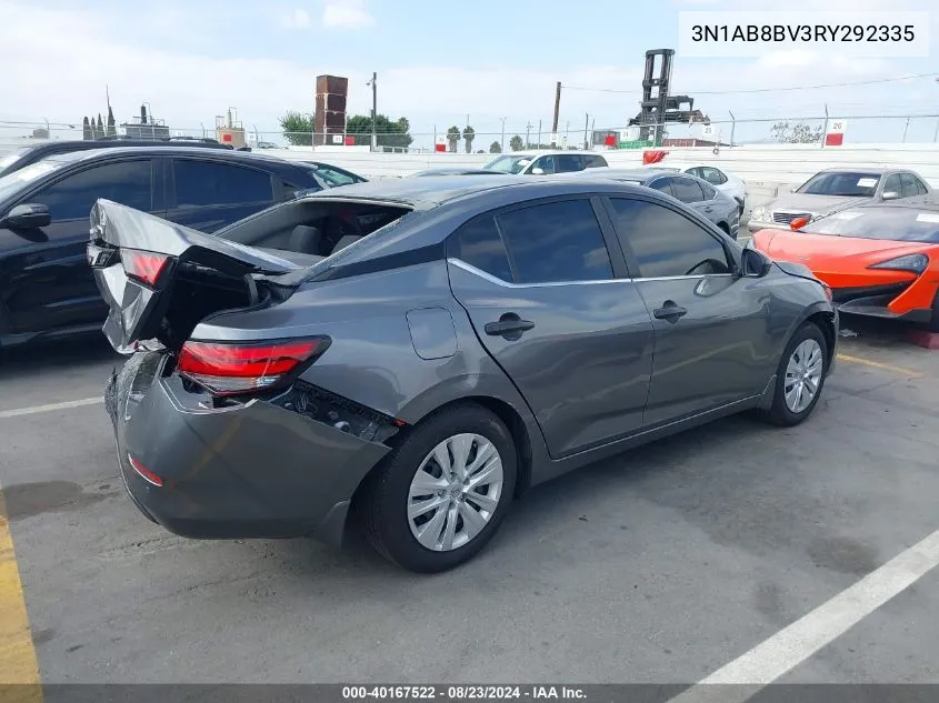 2024 Nissan Sentra S VIN: 3N1AB8BV3RY292335 Lot: 40167522