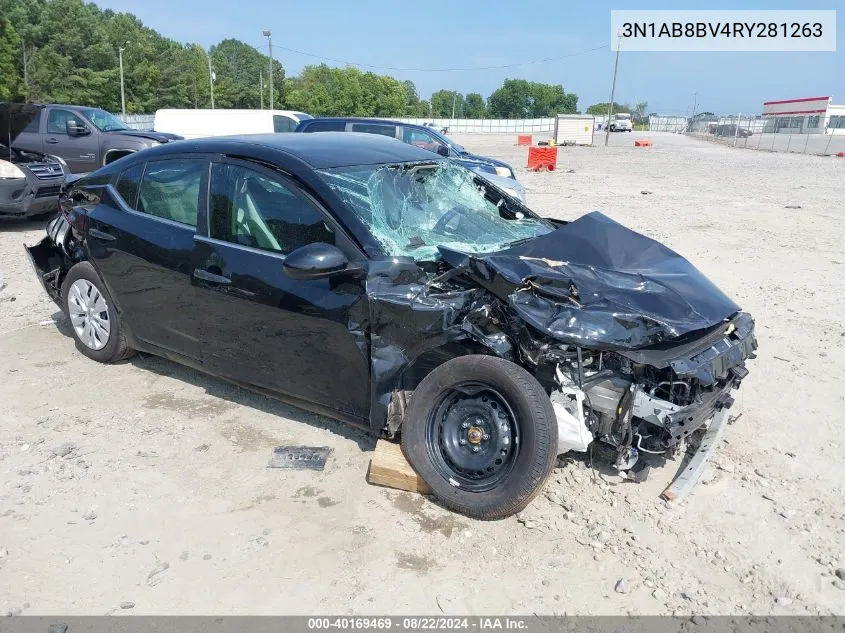 2024 Nissan Sentra S Xtronic Cvt VIN: 3N1AB8BV4RY281263 Lot: 40169469