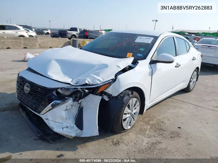 2024 Nissan Sentra S Xtronic Cvt VIN: 3N1AB8BV5RY262883 Lot: 40174099