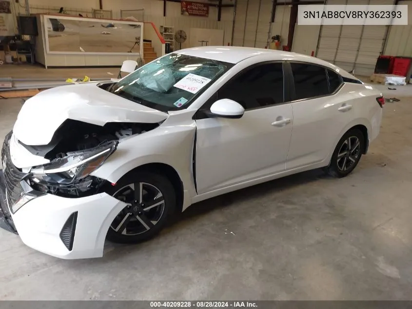 2024 Nissan Sentra Sv Xtronic Cvt VIN: 3N1AB8CV8RY362393 Lot: 40209228