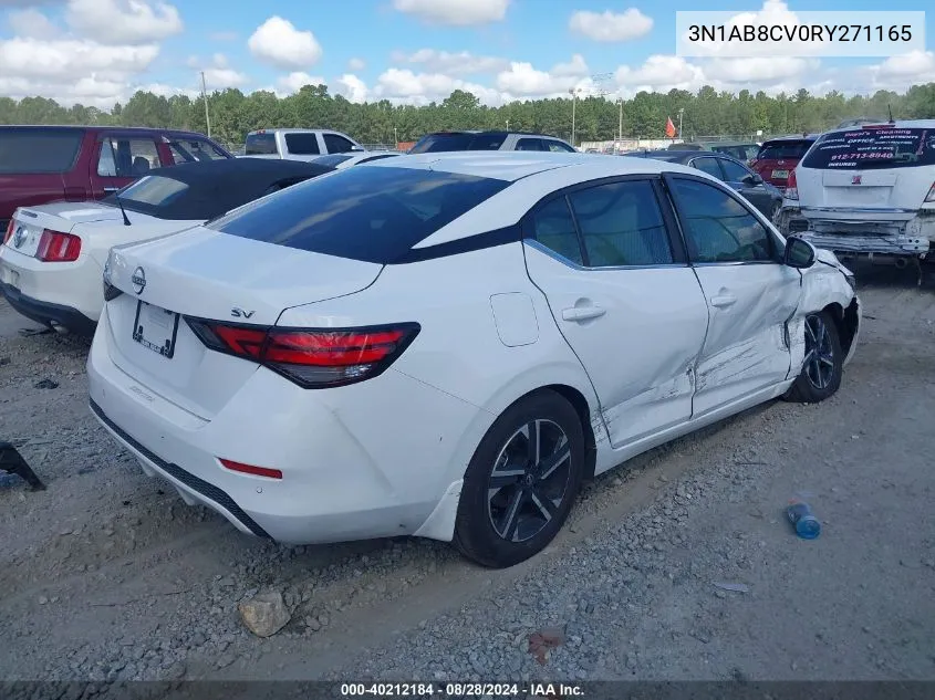 2024 Nissan Sentra Sv Xtronic Cvt VIN: 3N1AB8CV0RY271165 Lot: 40212184