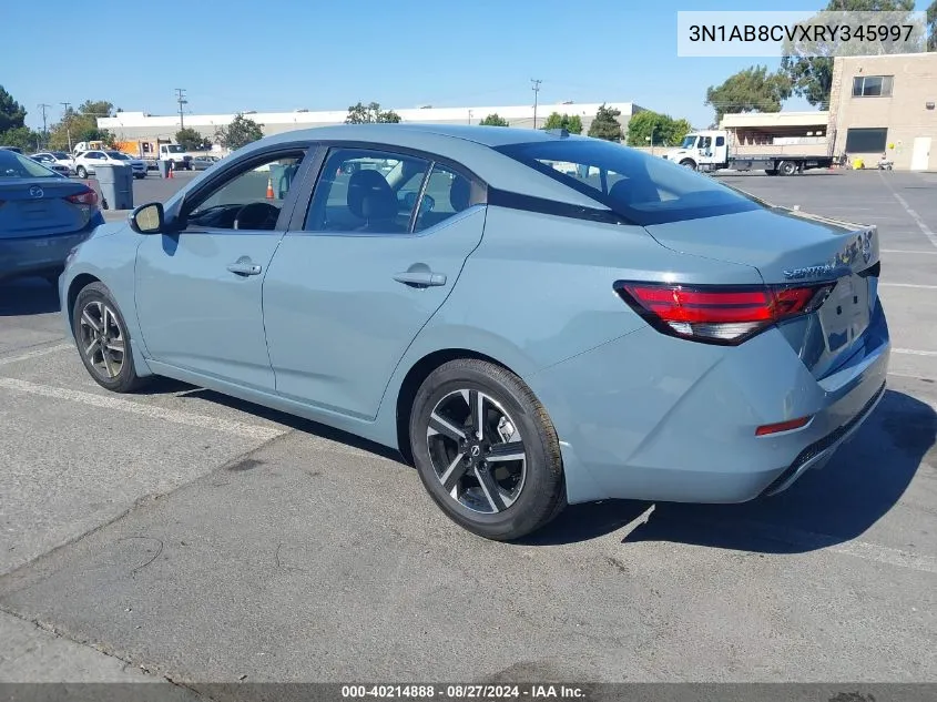 2024 Nissan Sentra Sv Xtronic Cvt VIN: 3N1AB8CVXRY345997 Lot: 40214888