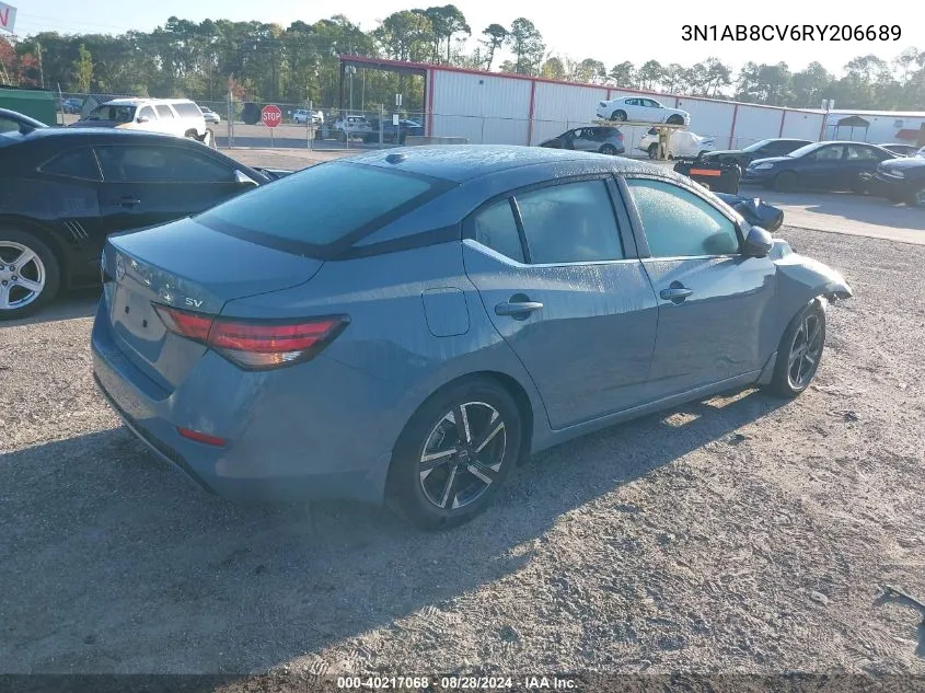 3N1AB8CV6RY206689 2024 Nissan Sentra Sv Xtronic Cvt