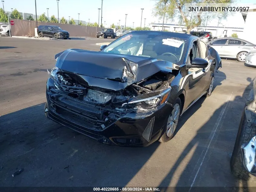 2024 Nissan Sentra S Xtronic Cvt VIN: 3N1AB8BV1RY326997 Lot: 40228685