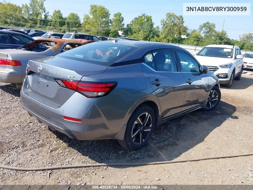 3N1AB8CV8RY300959 2024 Nissan Sentra Sv Xtronic Cvt