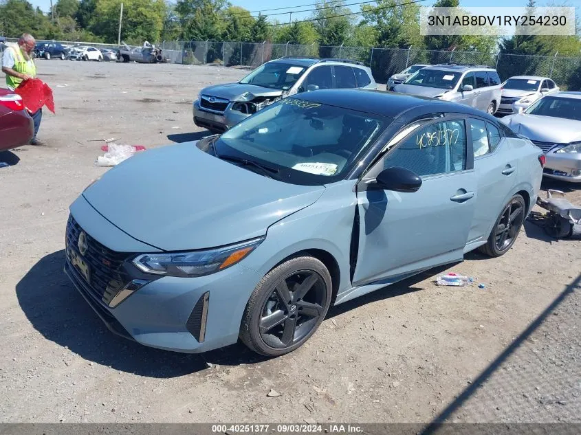 2024 Nissan Sentra Sr Xtronic Cvt VIN: 3N1AB8DV1RY254230 Lot: 40251377