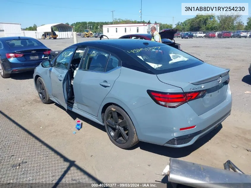 2024 Nissan Sentra Sr Xtronic Cvt VIN: 3N1AB8DV1RY254230 Lot: 40251377