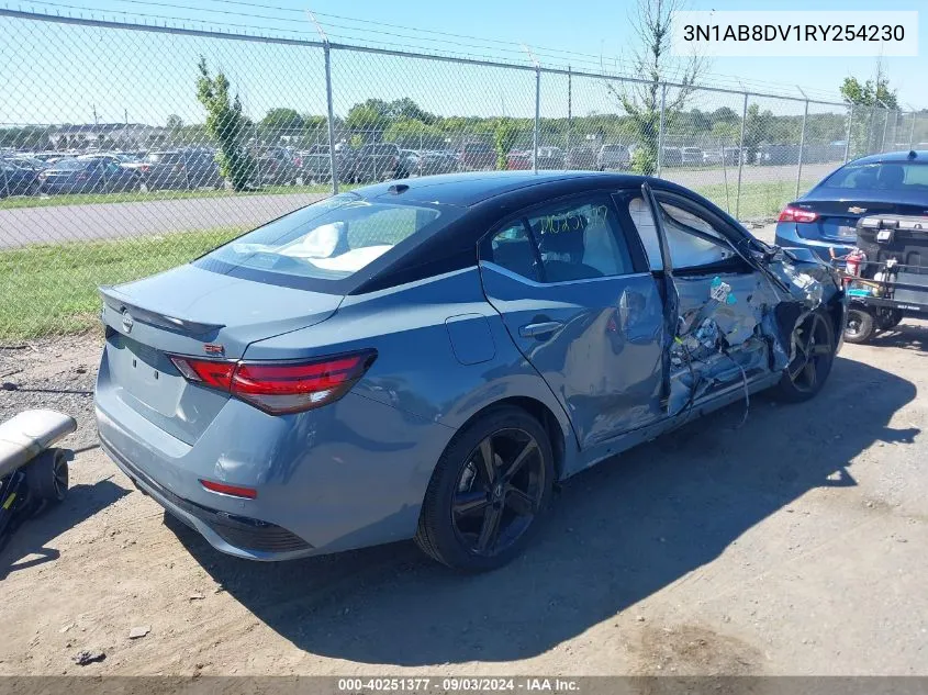 2024 Nissan Sentra Sr Xtronic Cvt VIN: 3N1AB8DV1RY254230 Lot: 40251377