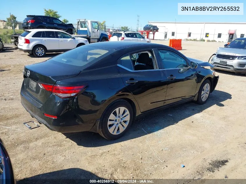 2024 Nissan Sentra S Xtronic Cvt VIN: 3N1AB8BV2RY265532 Lot: 40256912