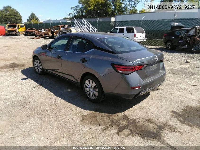 2024 Nissan Sentra S Xtronic Cvt VIN: 3N1AB8BV9RY219227 Lot: 40267336