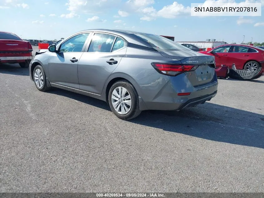 2024 Nissan Sentra S VIN: 3N1AB8BV1RY207816 Lot: 40269534