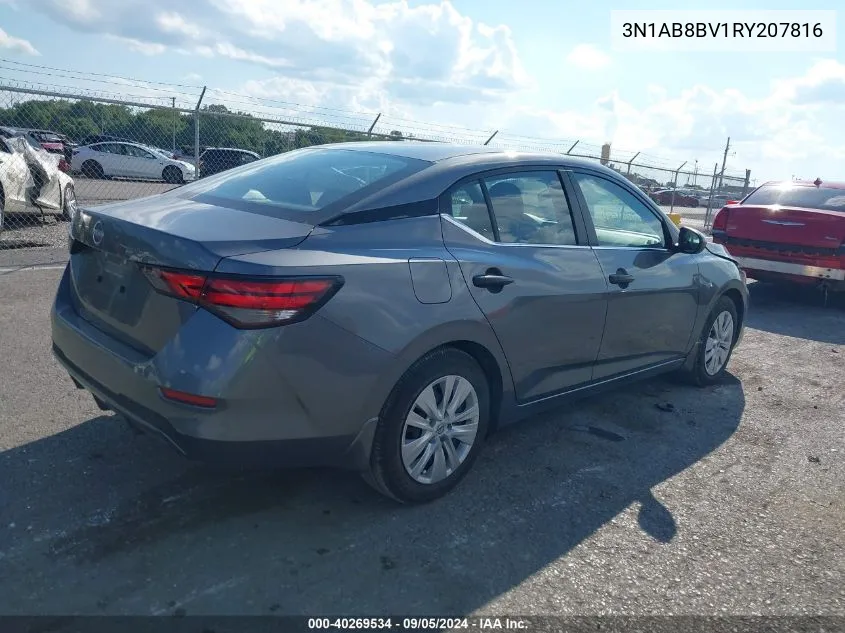 2024 Nissan Sentra S VIN: 3N1AB8BV1RY207816 Lot: 40269534