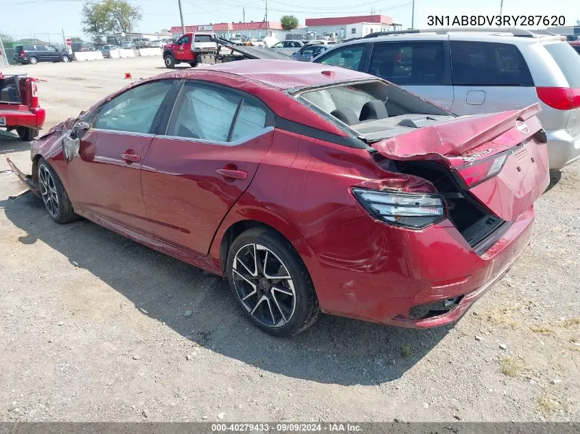 2024 Nissan Sentra Sr VIN: 3N1AB8DV3RY287620 Lot: 40279433