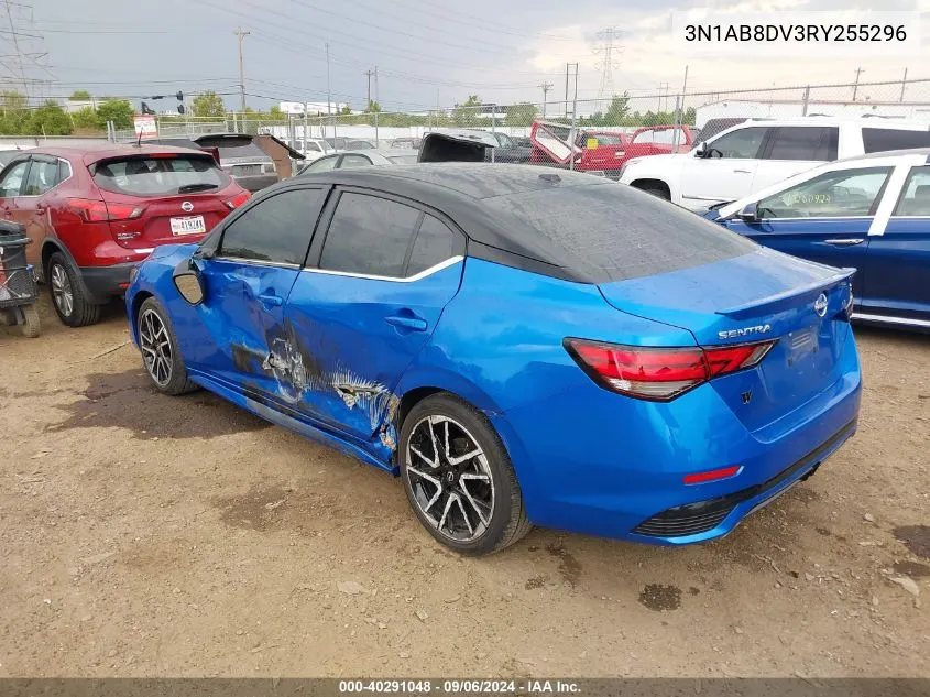 2024 Nissan Sentra Sr Xtronic Cvt VIN: 3N1AB8DV3RY255296 Lot: 40291048