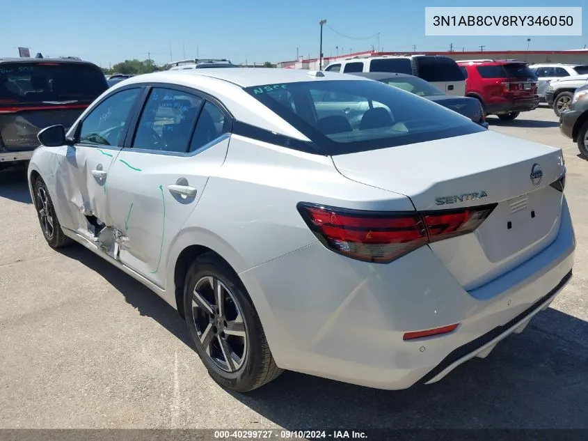 2024 Nissan Sentra Sv VIN: 3N1AB8CV8RY346050 Lot: 40299727