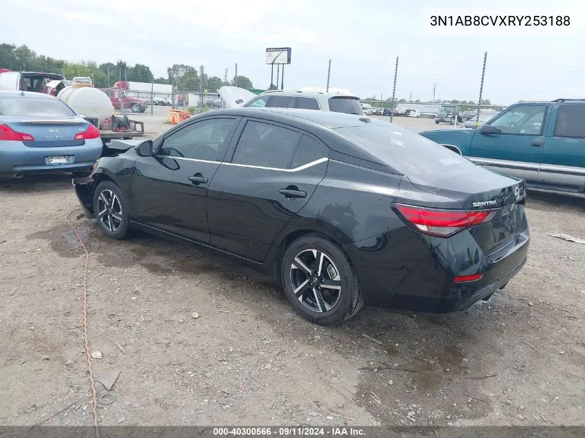 2024 Nissan Sentra Sv Xtronic Cvt VIN: 3N1AB8CVXRY253188 Lot: 40300566