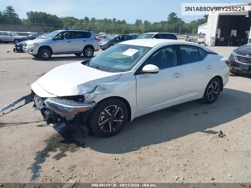 2024 Nissan Sentra Sv Xtronic Cvt VIN: 3N1AB8CV9RY255224 Lot: 40314126