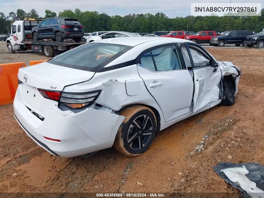 2024 Nissan Sentra Sv Xtronic Cvt VIN: 3N1AB8CV7RY297861 Lot: 40359865