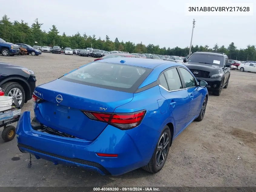 2024 Nissan Sentra Sv Xtronic Cvt VIN: 3N1AB8CV8RY217628 Lot: 40369280