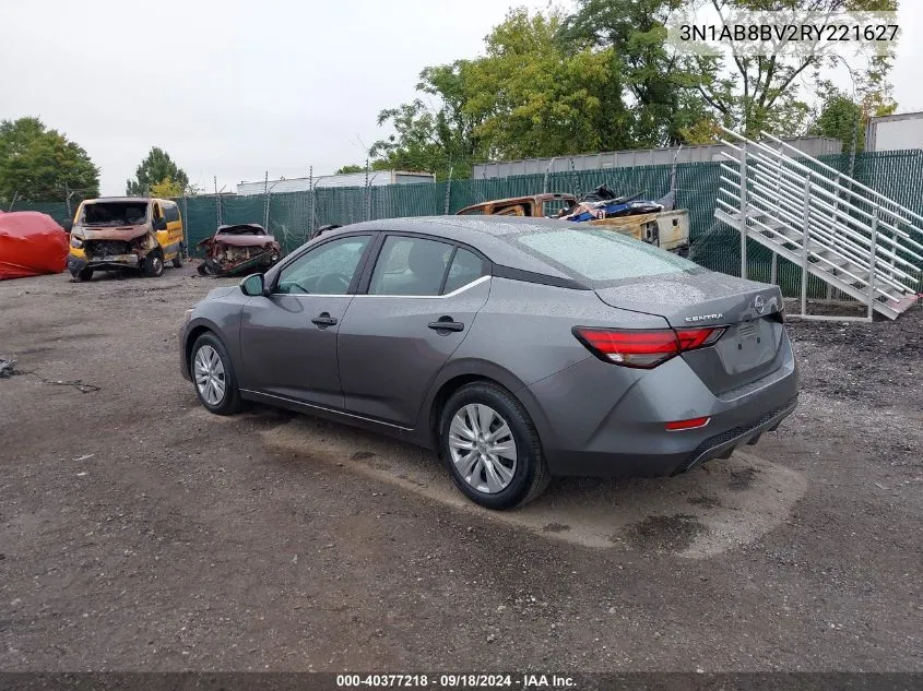 2024 Nissan Sentra S VIN: 3N1AB8BV2RY221627 Lot: 40377218