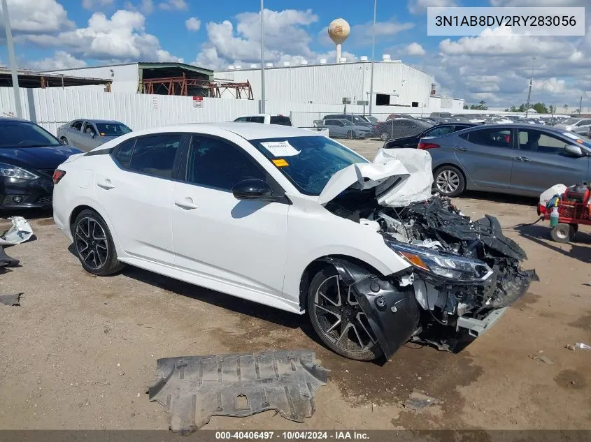 2024 Nissan Sentra Sr Xtronic Cvt VIN: 3N1AB8DV2RY283056 Lot: 40406497