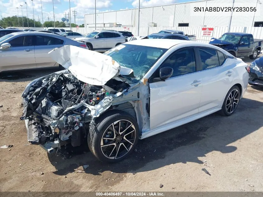 2024 Nissan Sentra Sr Xtronic Cvt VIN: 3N1AB8DV2RY283056 Lot: 40406497