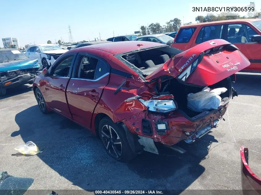 2024 Nissan Sentra Sv Xtronic Cvt VIN: 3N1AB8CV1RY306599 Lot: 40430545