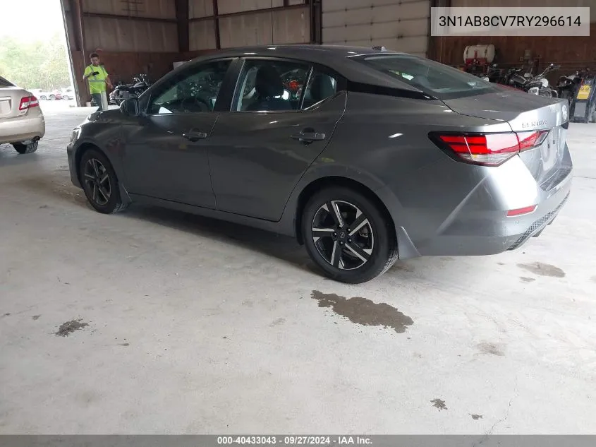 2024 Nissan Sentra Sv Xtronic Cvt VIN: 3N1AB8CV7RY296614 Lot: 40433043