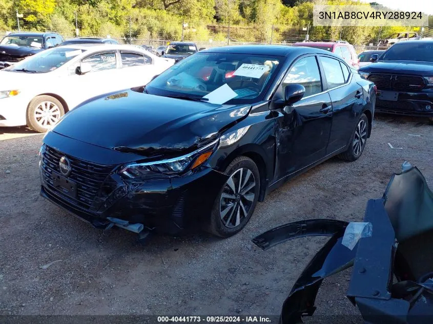 3N1AB8CV4RY288924 2024 Nissan Sentra Sv Xtronic Cvt