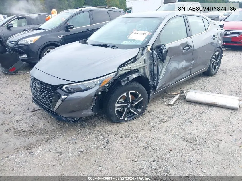 3N1AB8CV4RY374136 2024 Nissan Sentra Sv Xtronic Cvt