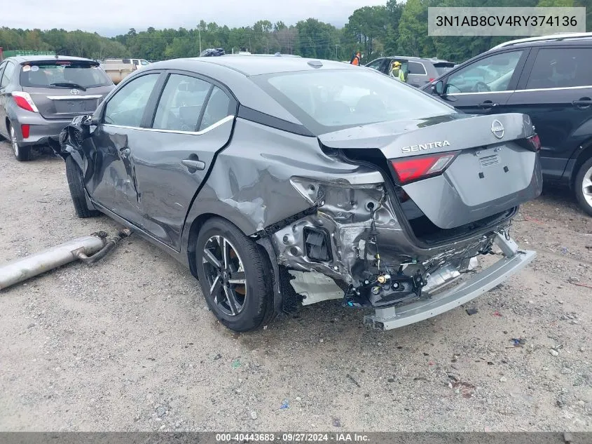 3N1AB8CV4RY374136 2024 Nissan Sentra Sv Xtronic Cvt