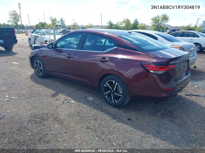 2024 Nissan Sentra Sv Xtronic Cvt VIN: 3N1AB8CV1RY304819 Lot: 40448430