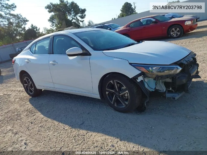 2024 Nissan Sentra Sv Xtronic Cvt VIN: 3N1AB8CV7RY203798 Lot: 40454425