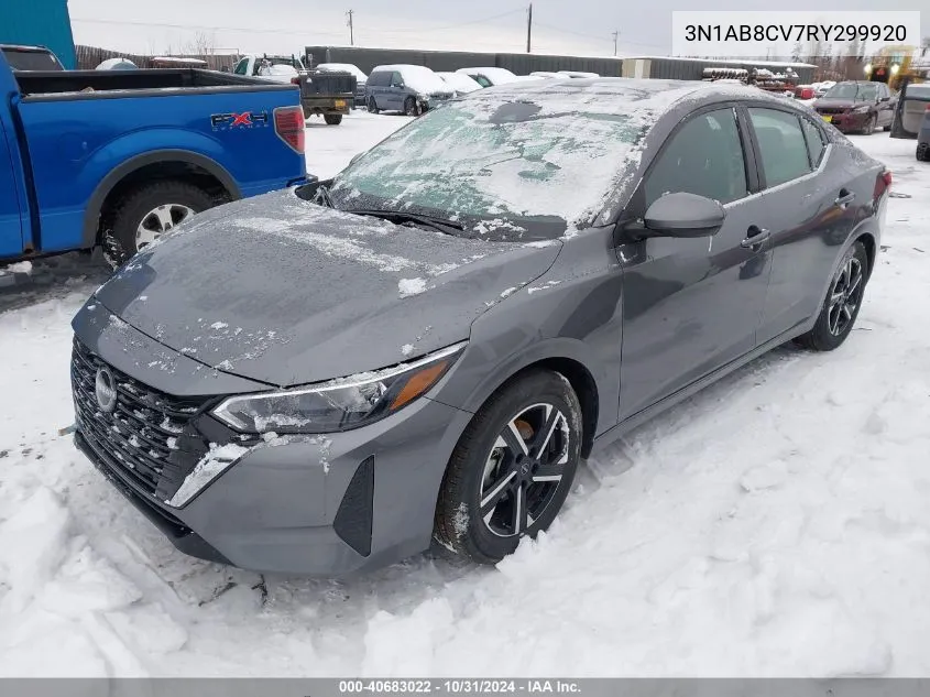 2024 Nissan Sentra Sv Xtronic Cvt VIN: 3N1AB8CV7RY299920 Lot: 40683022