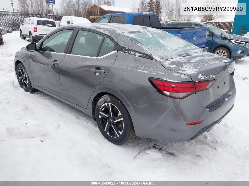 2024 Nissan Sentra Sv Xtronic Cvt VIN: 3N1AB8CV7RY299920 Lot: 40683022