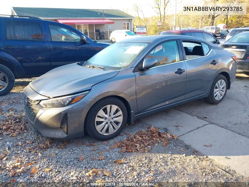 2024 Nissan Sentra S Xtronic Cvt VIN: 3N1AB8BV6RY293785 Lot: 40722075