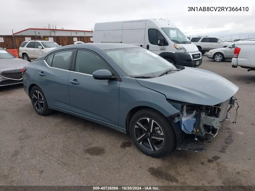 2024 Nissan Sentra Sv Xtronic Cvt VIN: 3N1AB8CV2RY366410 Lot: 40726086