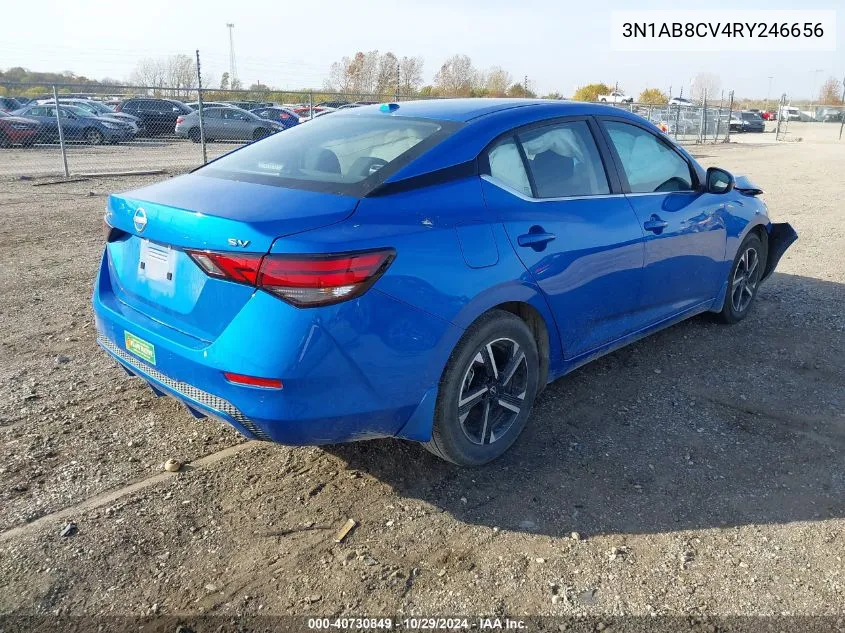 2024 Nissan Sentra Sv Xtronic Cvt VIN: 3N1AB8CV4RY246656 Lot: 40730849