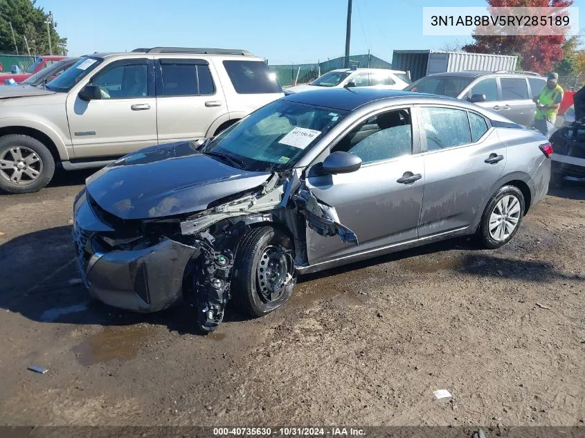 2024 Nissan Sentra S Xtronic Cvt VIN: 3N1AB8BV5RY285189 Lot: 40735630